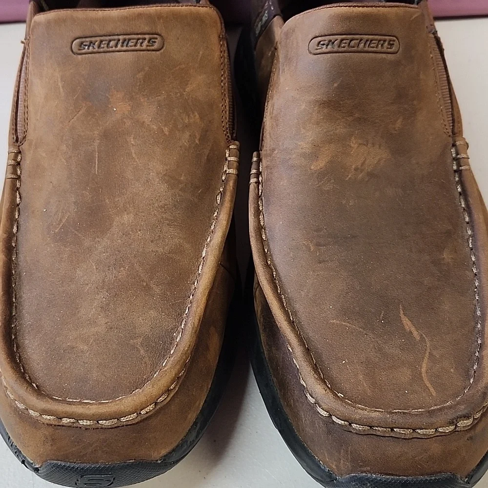 Skechers Men's Tan Slip-On Loafers